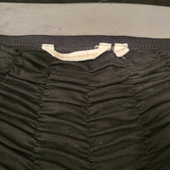 Soft Surroundings Marina Ruched Mock Neck Long Sleeve Top Size L - Picture 6 of 7